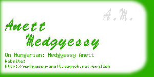 anett medgyessy business card